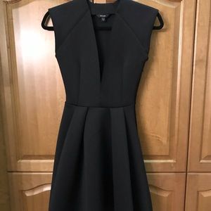 Guess V neck scuba skater dress